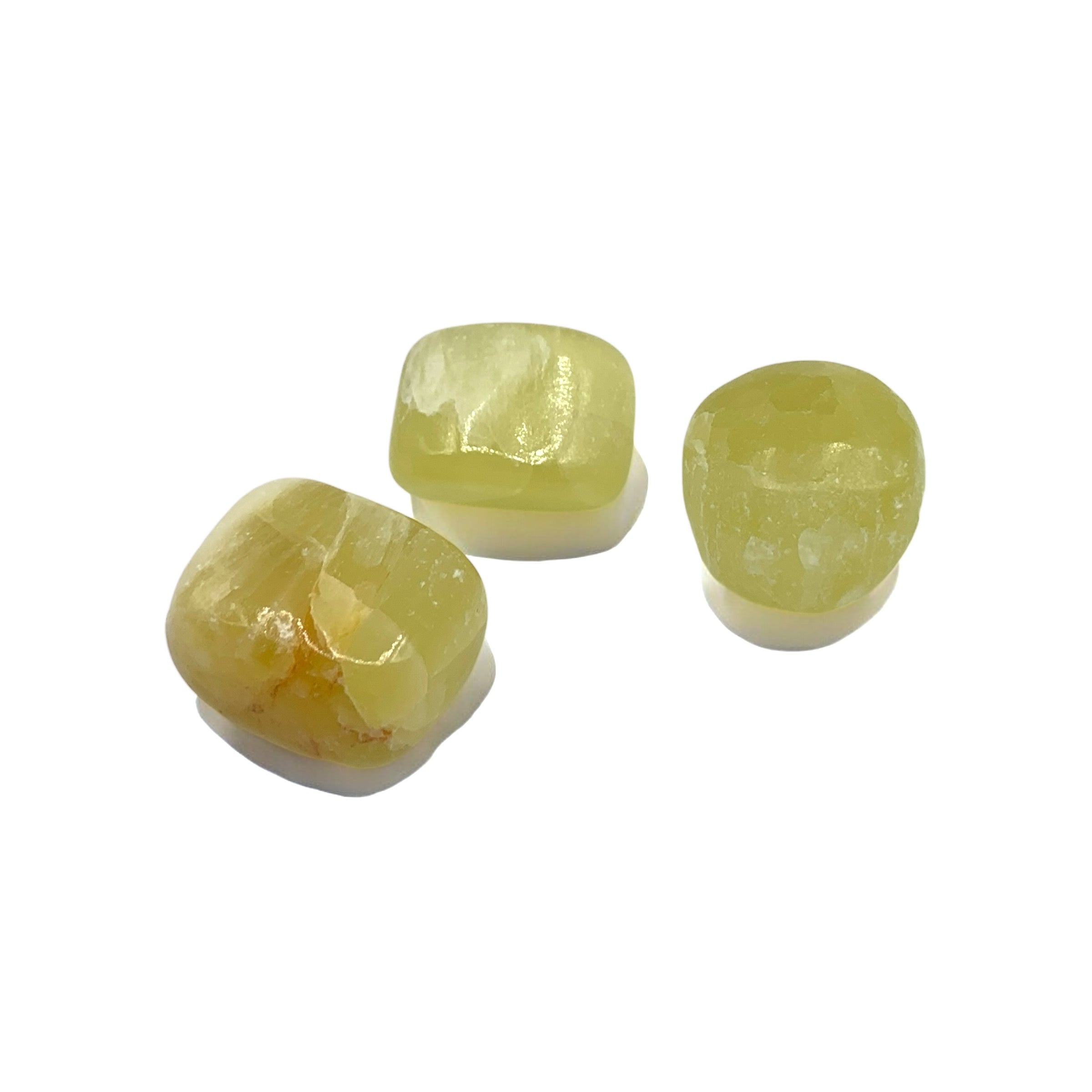 Calcite - Yellow Tumble $10