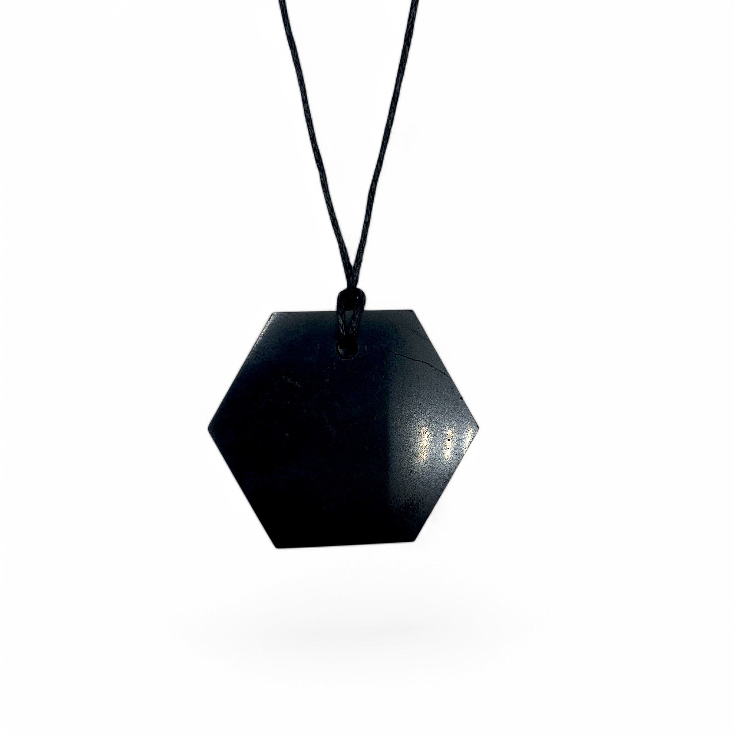 Necklace - Shungite Hexagon $25