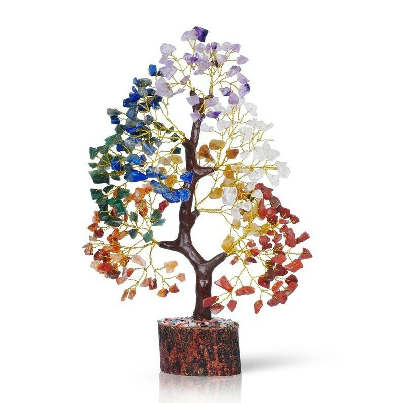 *9 Crystal Chip Tree - 7 Chakras