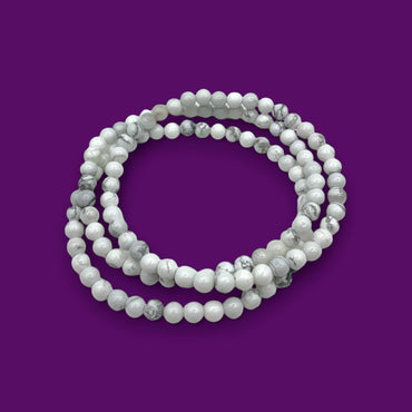 Bracelet - Howlite 4mm