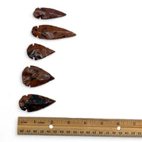 Obsidian - Mahogany arrowheads $3