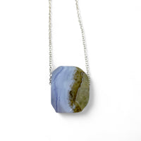 Necklace - Agate Blue Lace $30