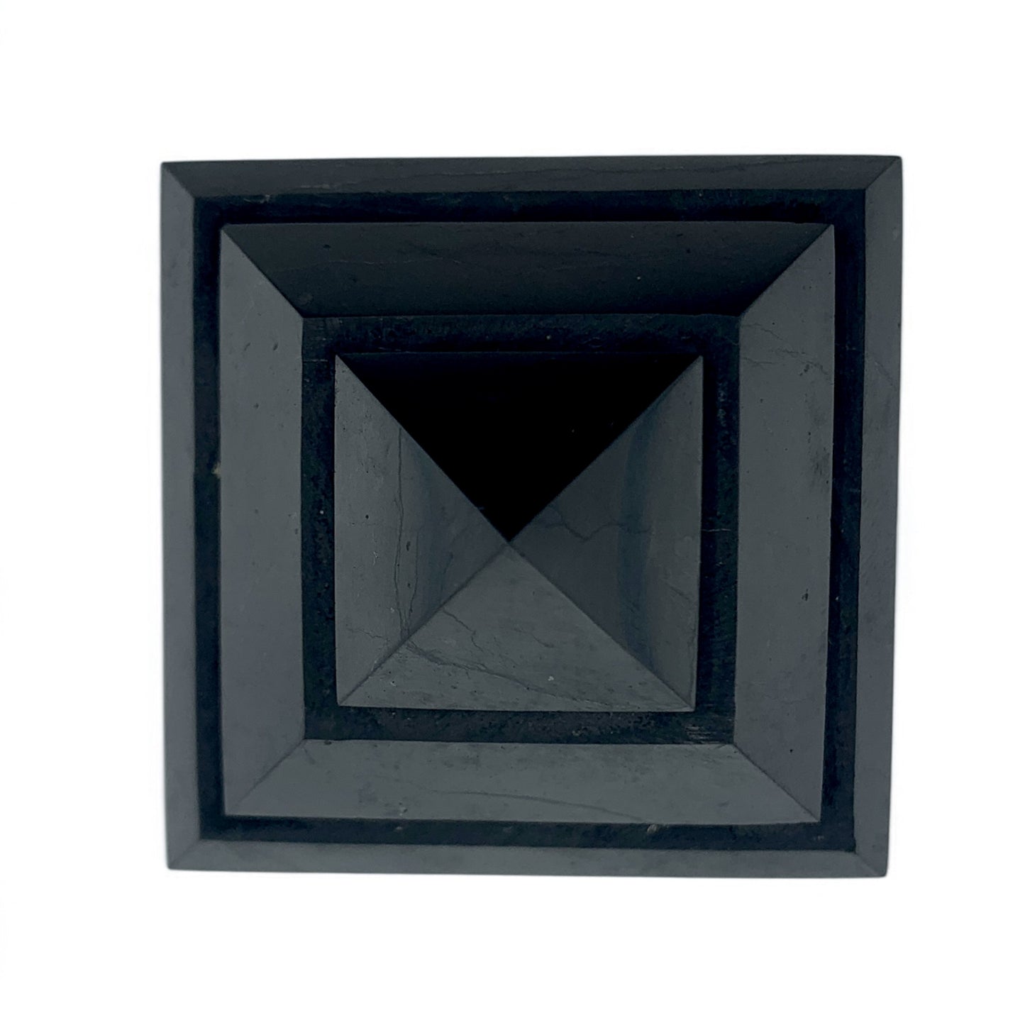 Shungite - Grooved Pyramid $90