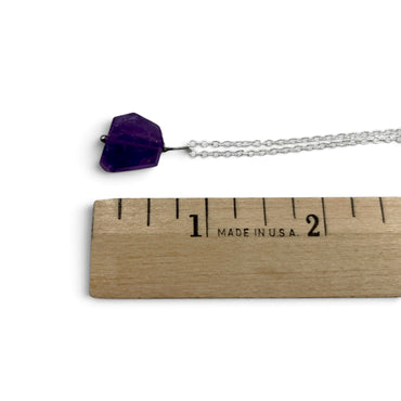 Necklace - Amethyst Faceted $30