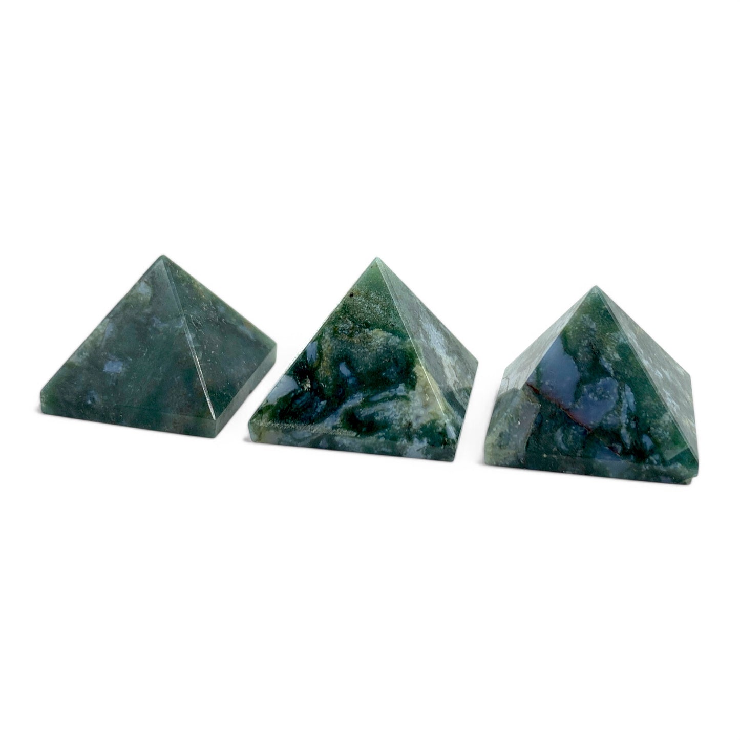 Agate - Moss Pyramid $20