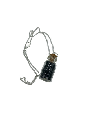 Necklace - Crystal Jar Tourmaline Black $30