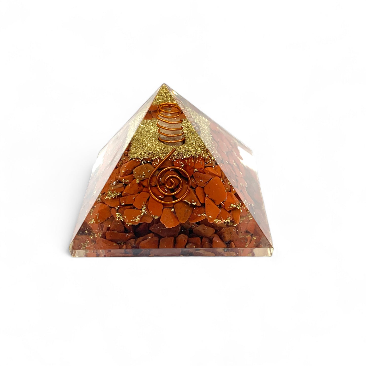 Orgonite - Red Jasper Pyramid $40