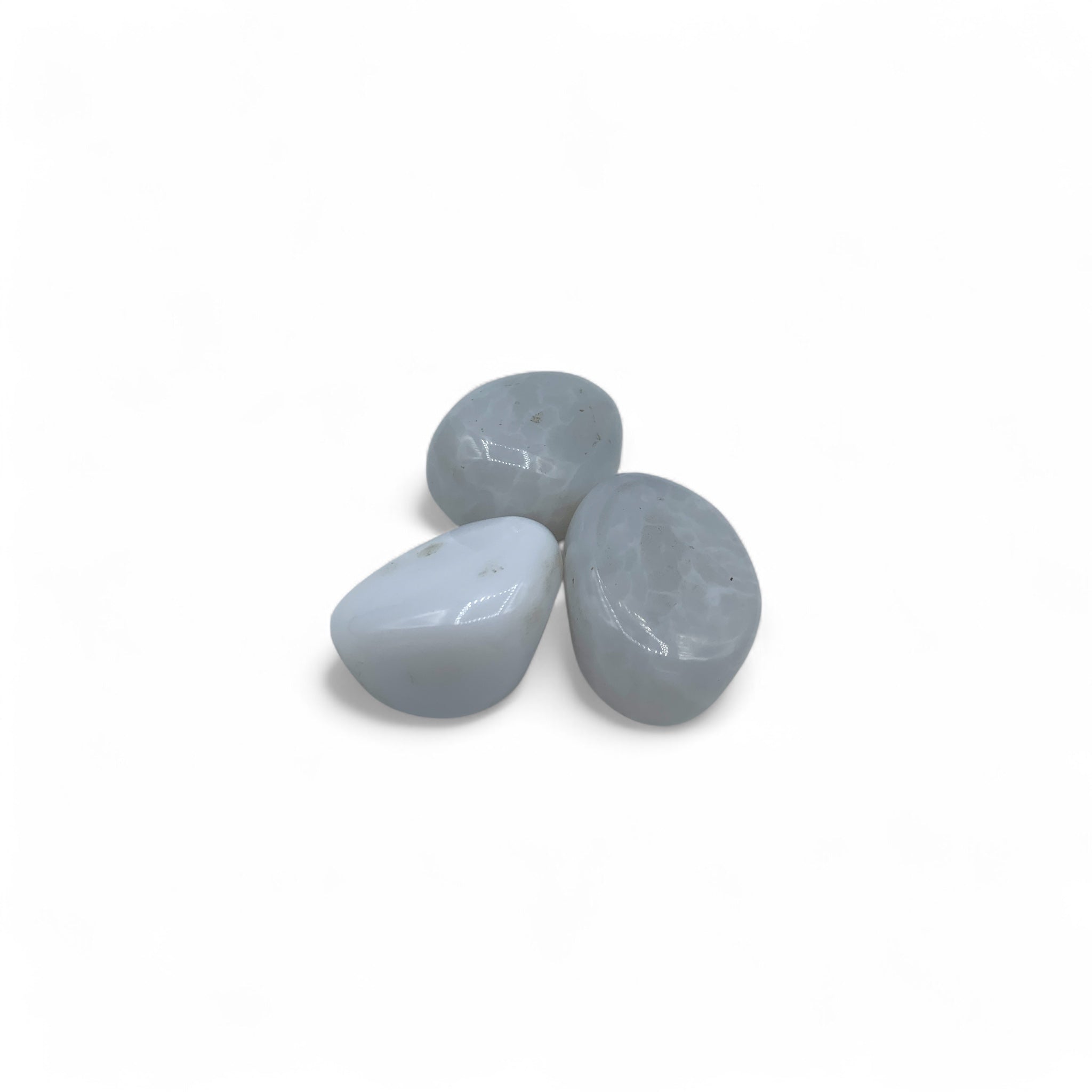 Chalcedony - Blue Tumble $40