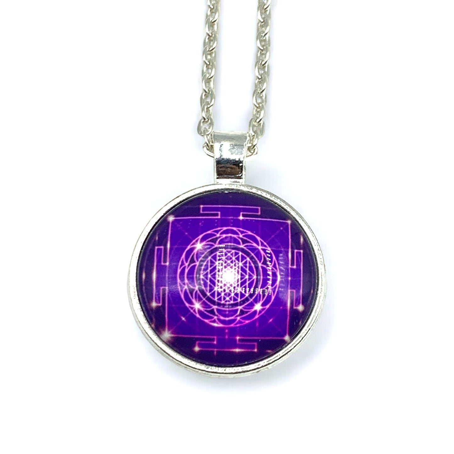 Necklace - Metatron Cube Sri Yantra $30