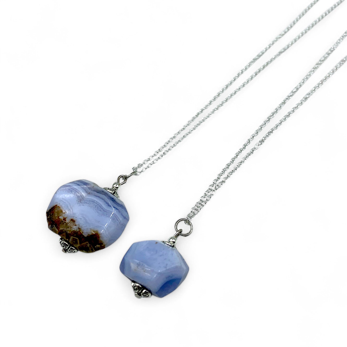 Necklace - Agate Blue Lace Assorted $30