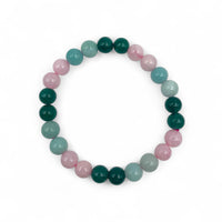 Bracelet - Rose Quartz, Green Jade & Amazonite 8mm