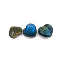 Labradorite - Heart Puffy JW $30