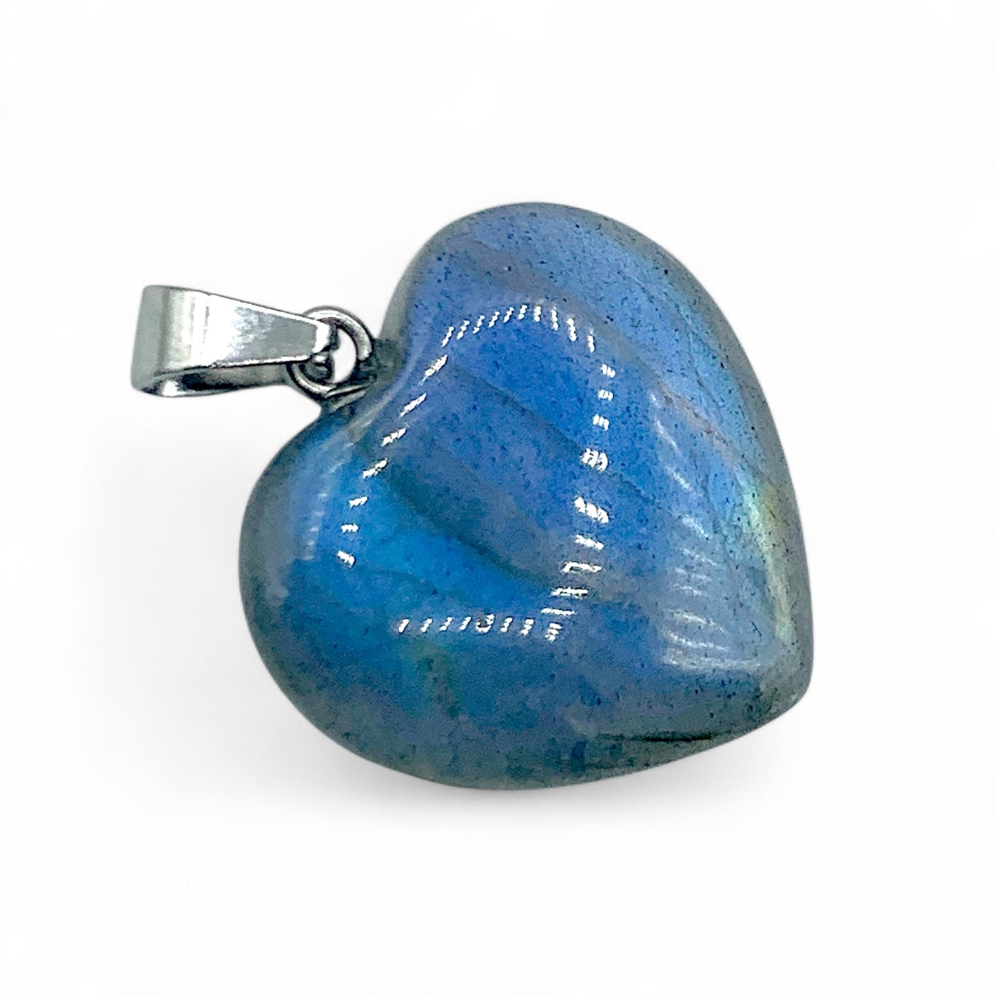 Pendant - Labradorite Heart $15