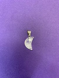 Pendant - Clear Quartz Moon $15