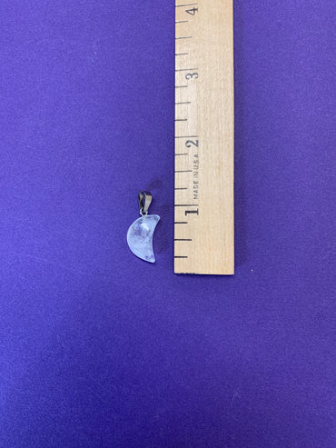 Pendant - Clear Quartz Moon $15