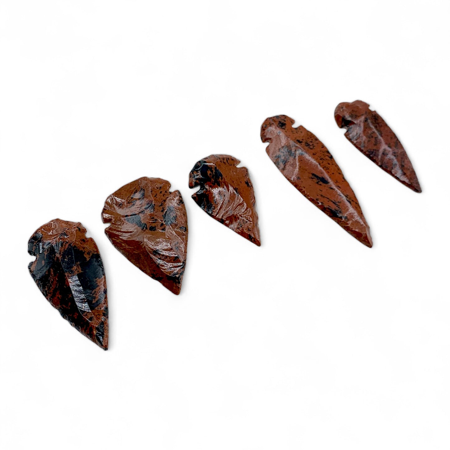 Obsidian - Mahogany arrowheads $3