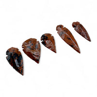 Obsidian - Mahogany arrowheads $3