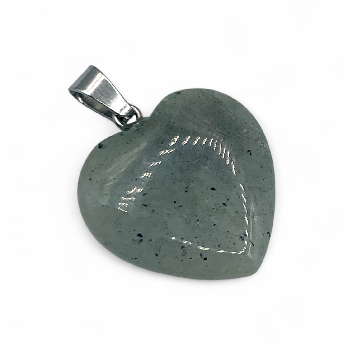 Pendant - Labradorite Heart $15