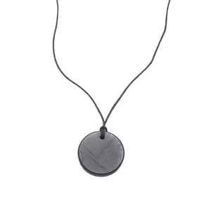 Necklace - Shungite Large Circle $25