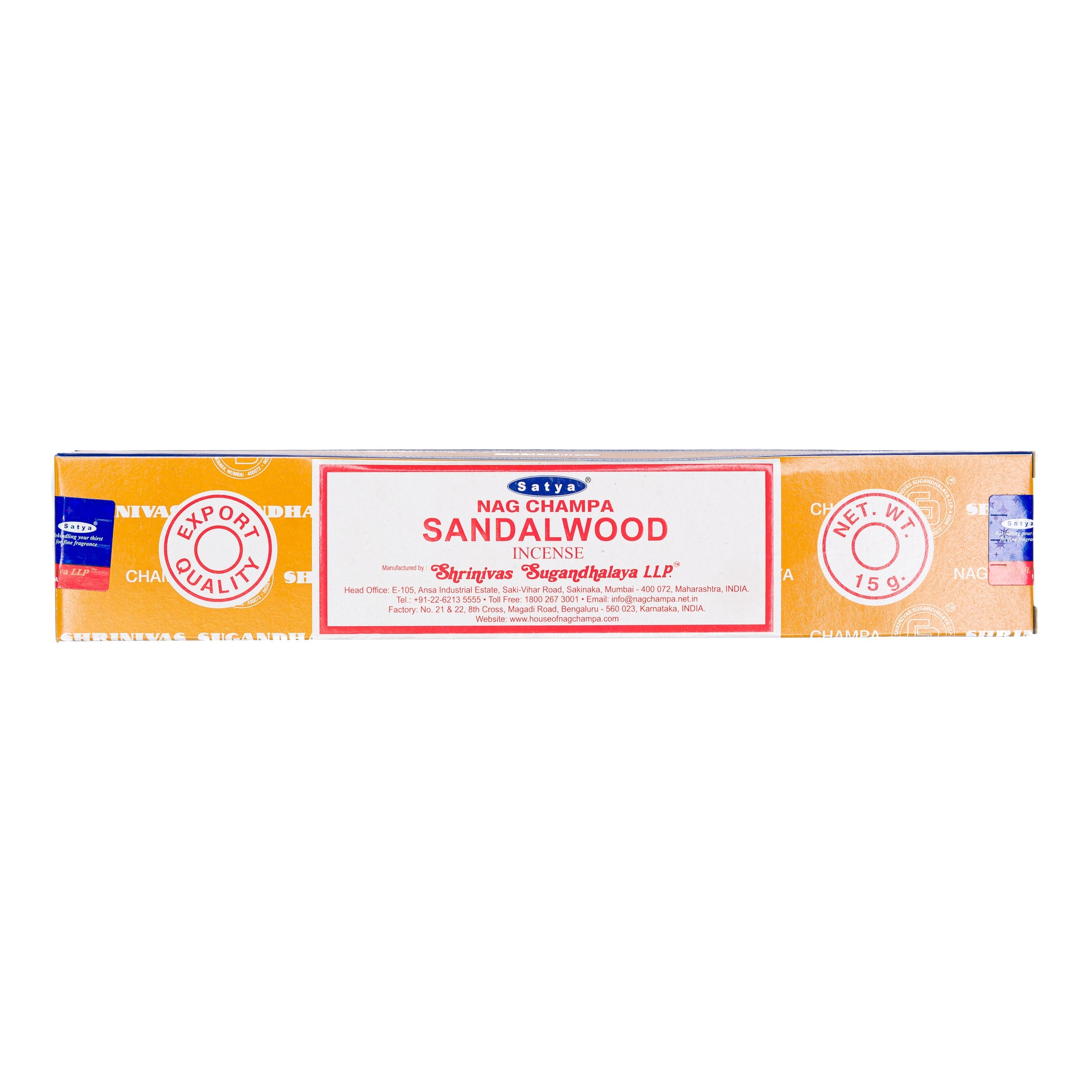 Incense - Nag Champa Sandalwood SATYA