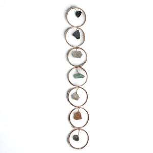 Wall Hanging - Copper with Assorted Crystals
