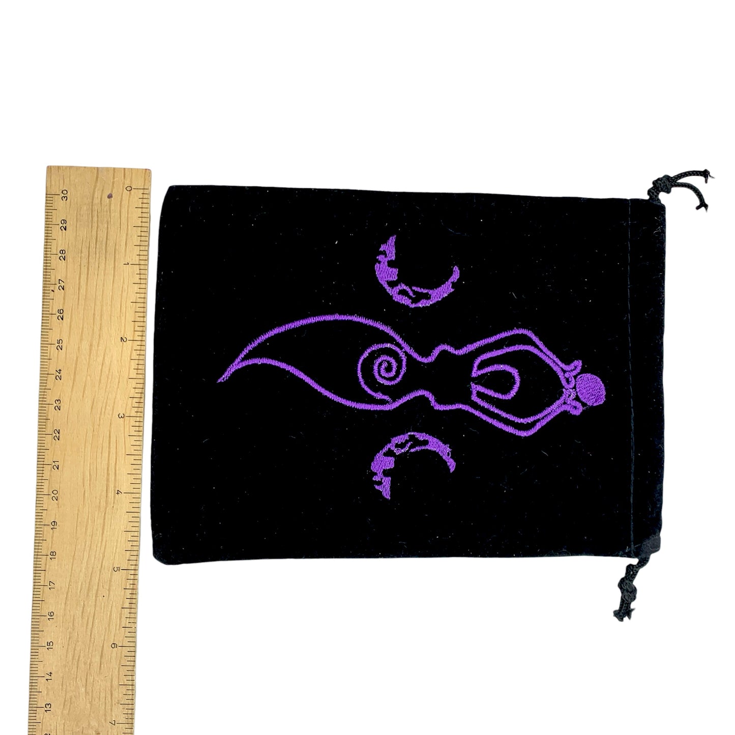 Bag - Velvet Moon Goddess Embroidered 5"x7"