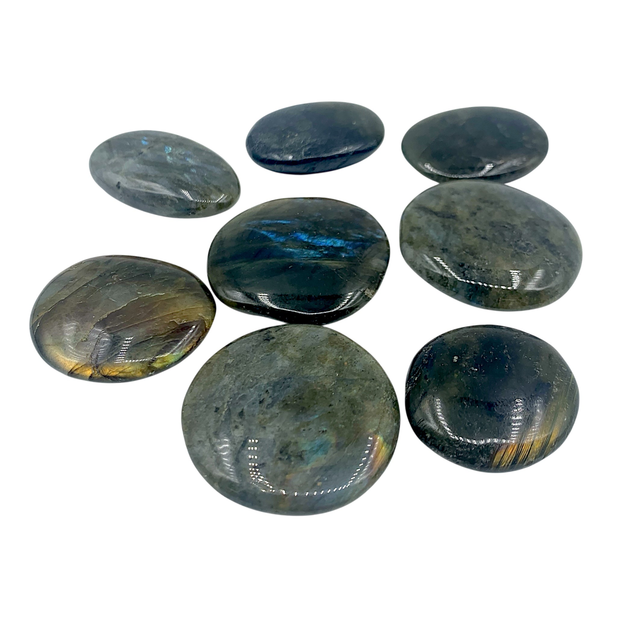 Labradorite Palm Stone $12