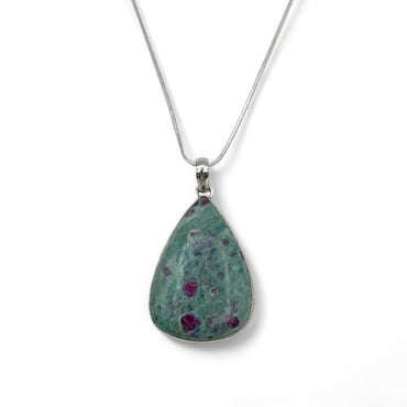 Necklace - Ruby Fuchsite Assorted Shapes $45