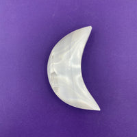 Selenite Puffy Moon $40