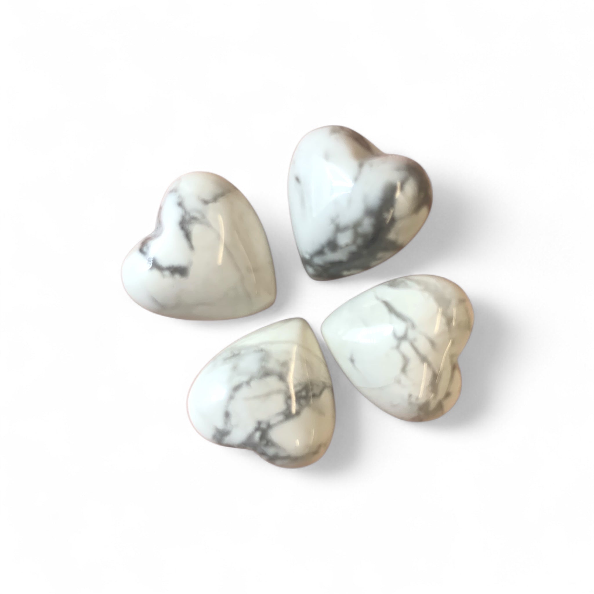 Howlite Heart $10