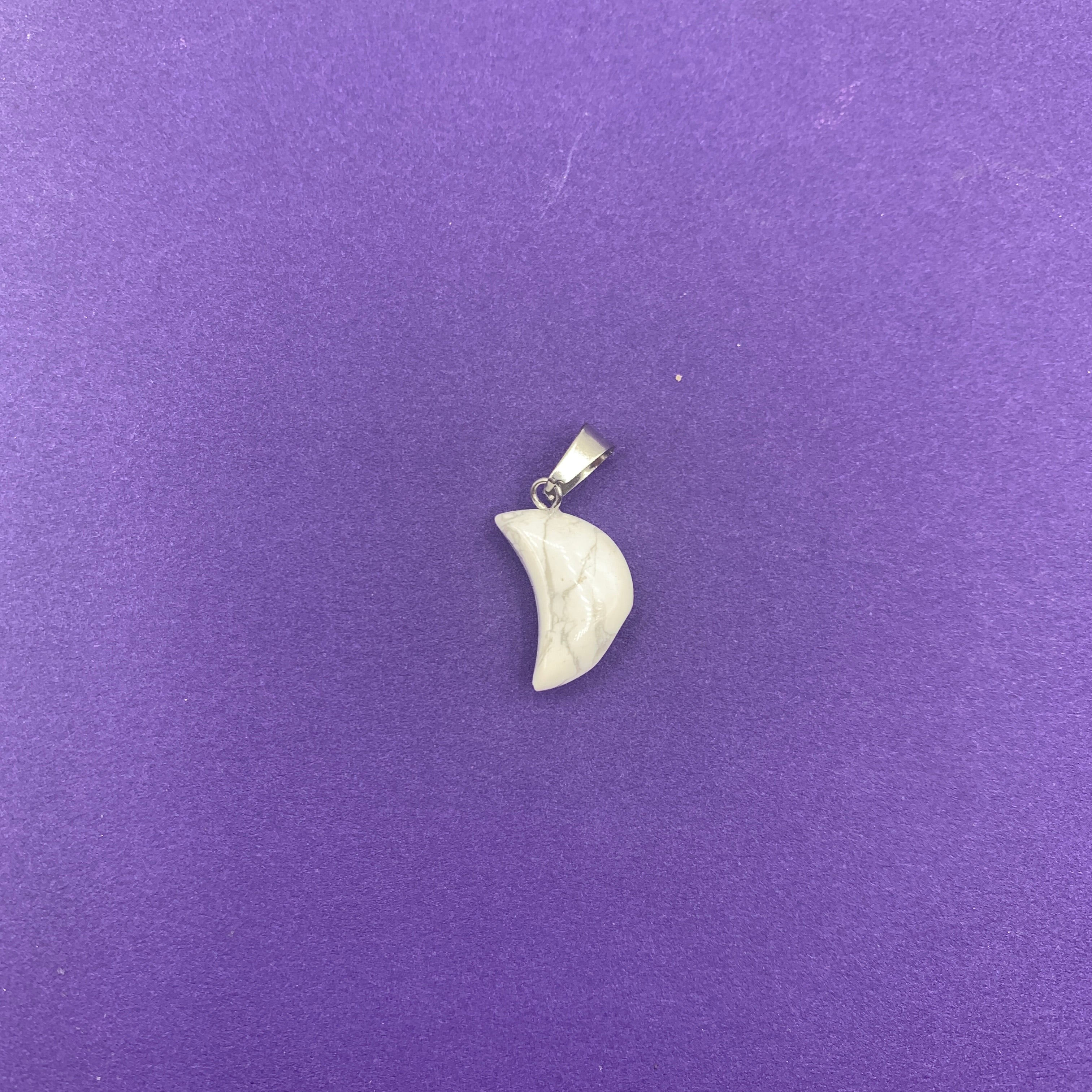 Pendant - Howlite Moon