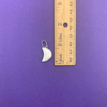 Pendant - Howlite Moon