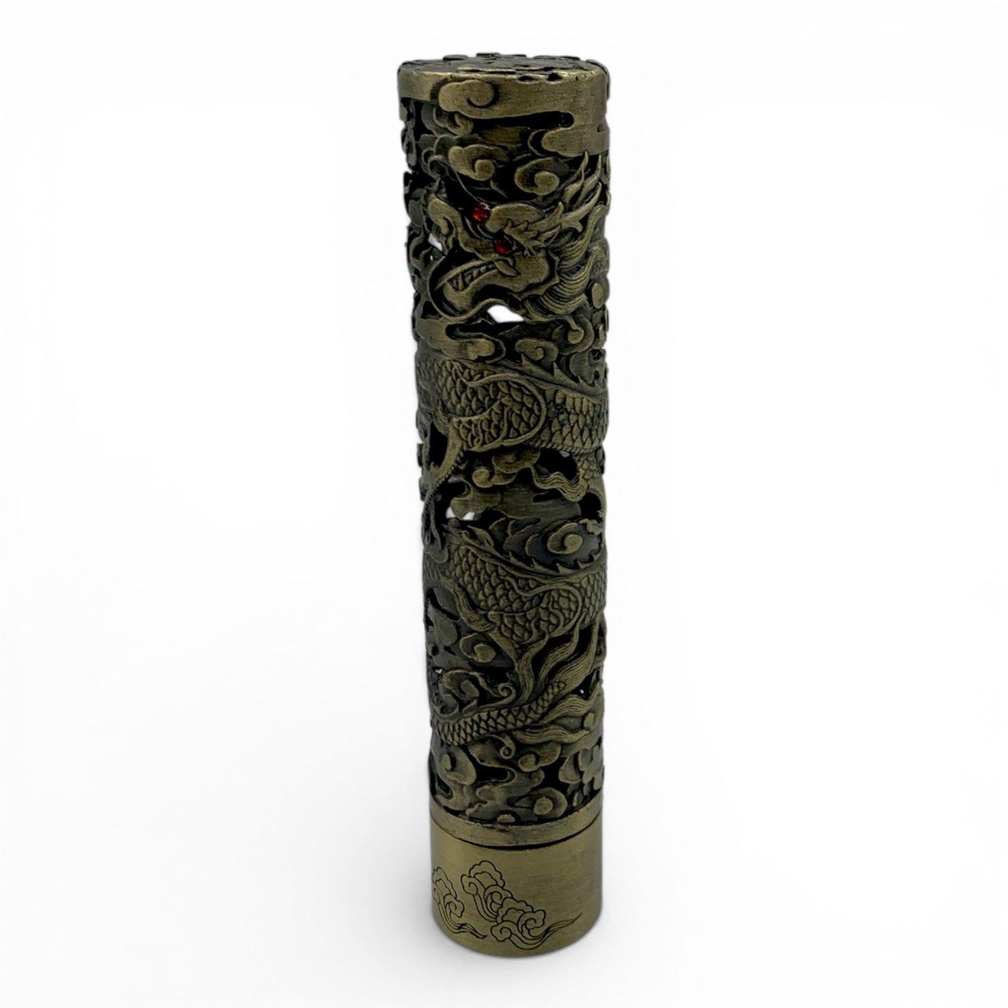 Incense Holder - Dragon & Phoenix Chinese Cylinder