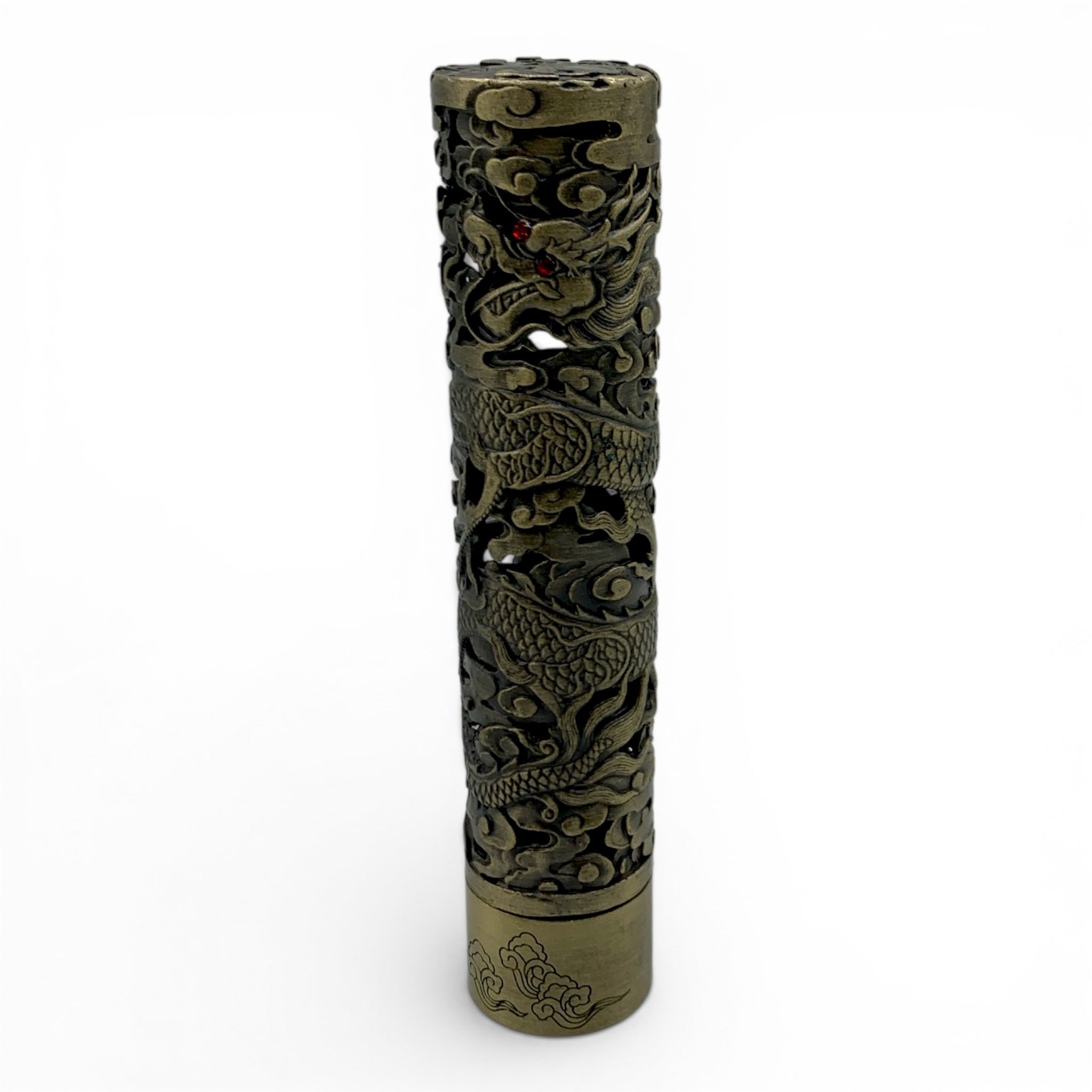 Incense Holder - Dragon & Phoenix Chinese Cylinder