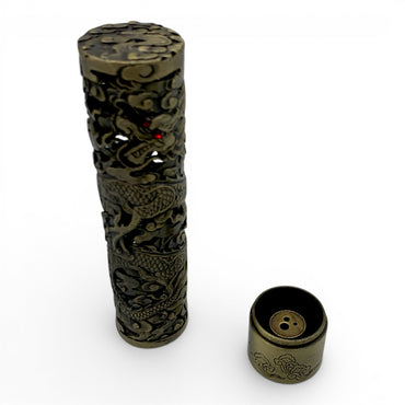 Incense Holder - Dragon & Phoenix Chinese Cylinder