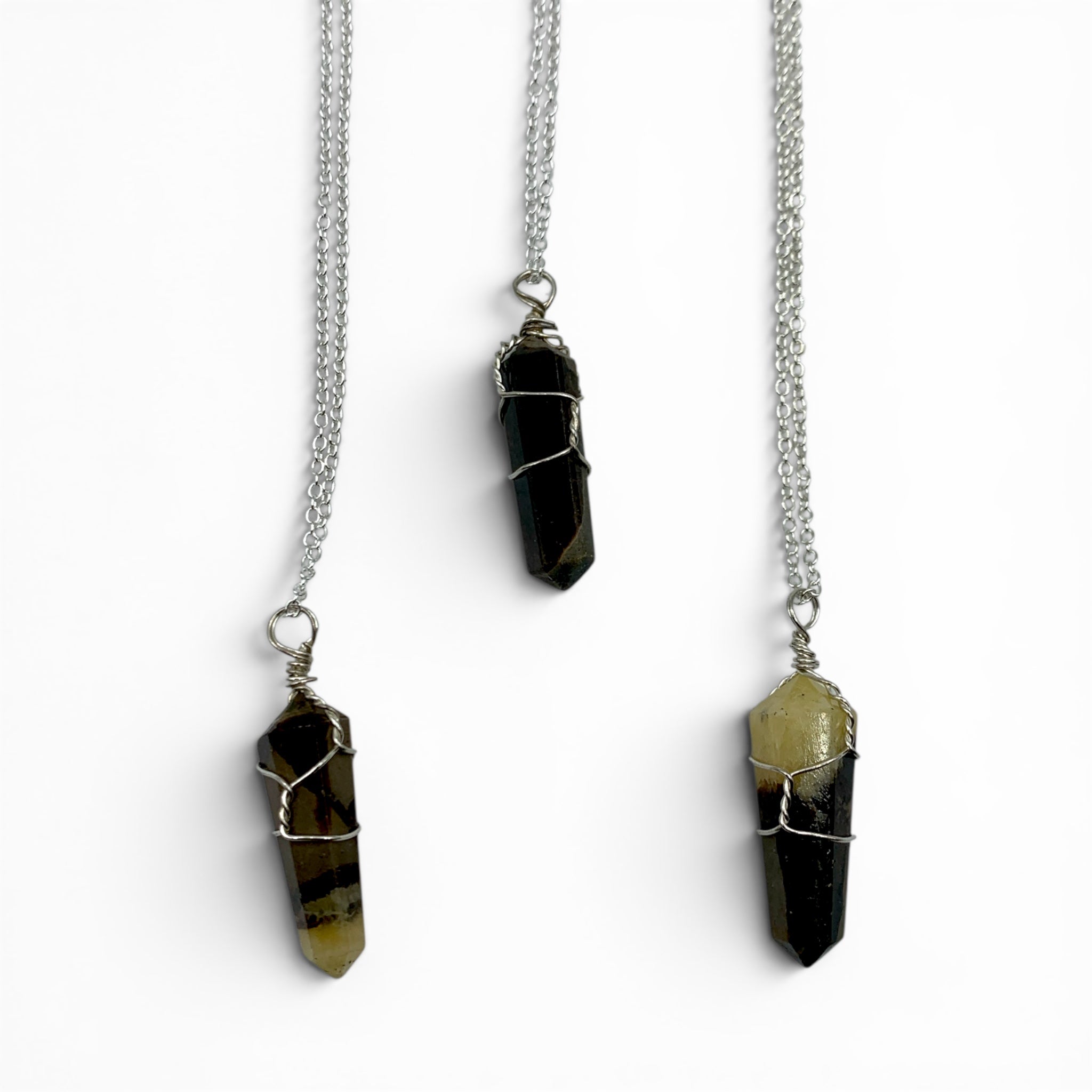 Necklace - Septarian Wire-Wrapped Point $30