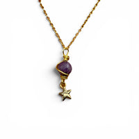 Necklace - Lepidolite Celestial Planet $25