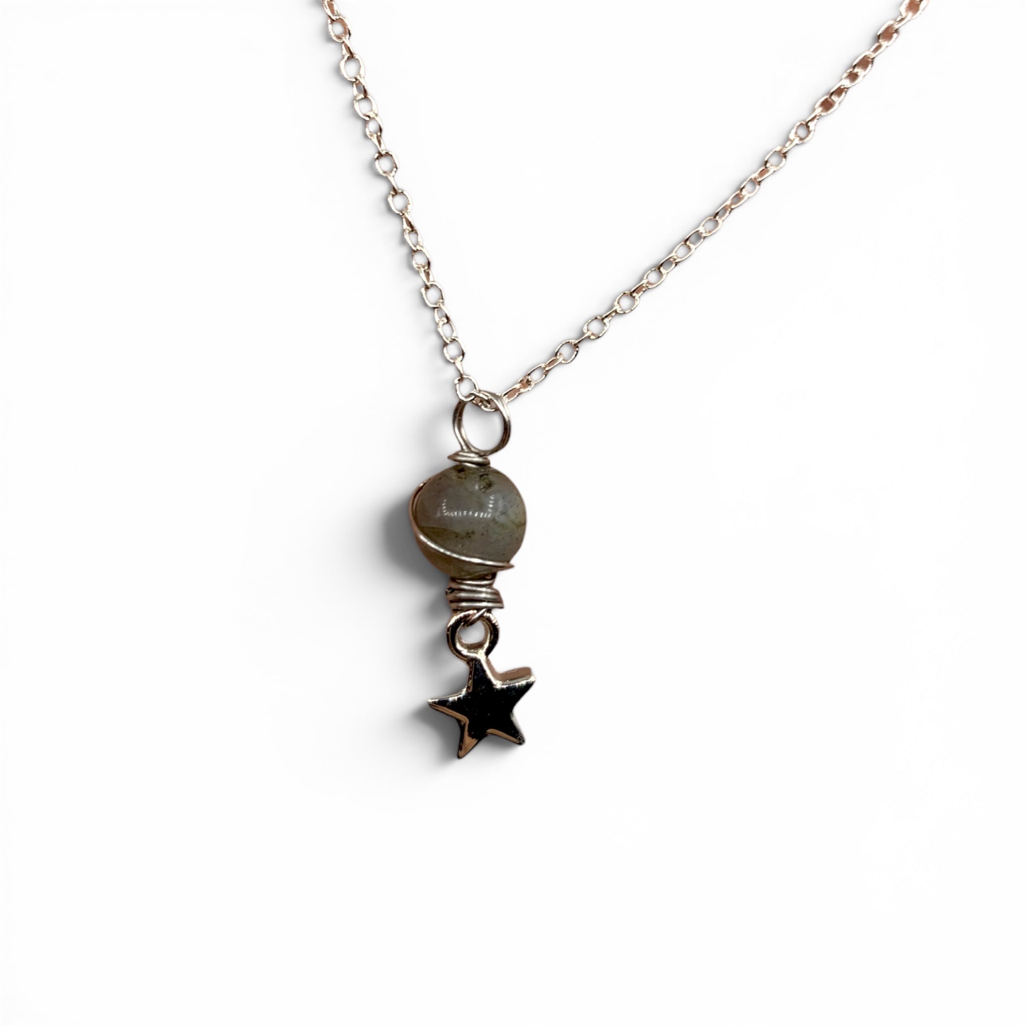 Necklace - Labradorite Celestial Planet $25
