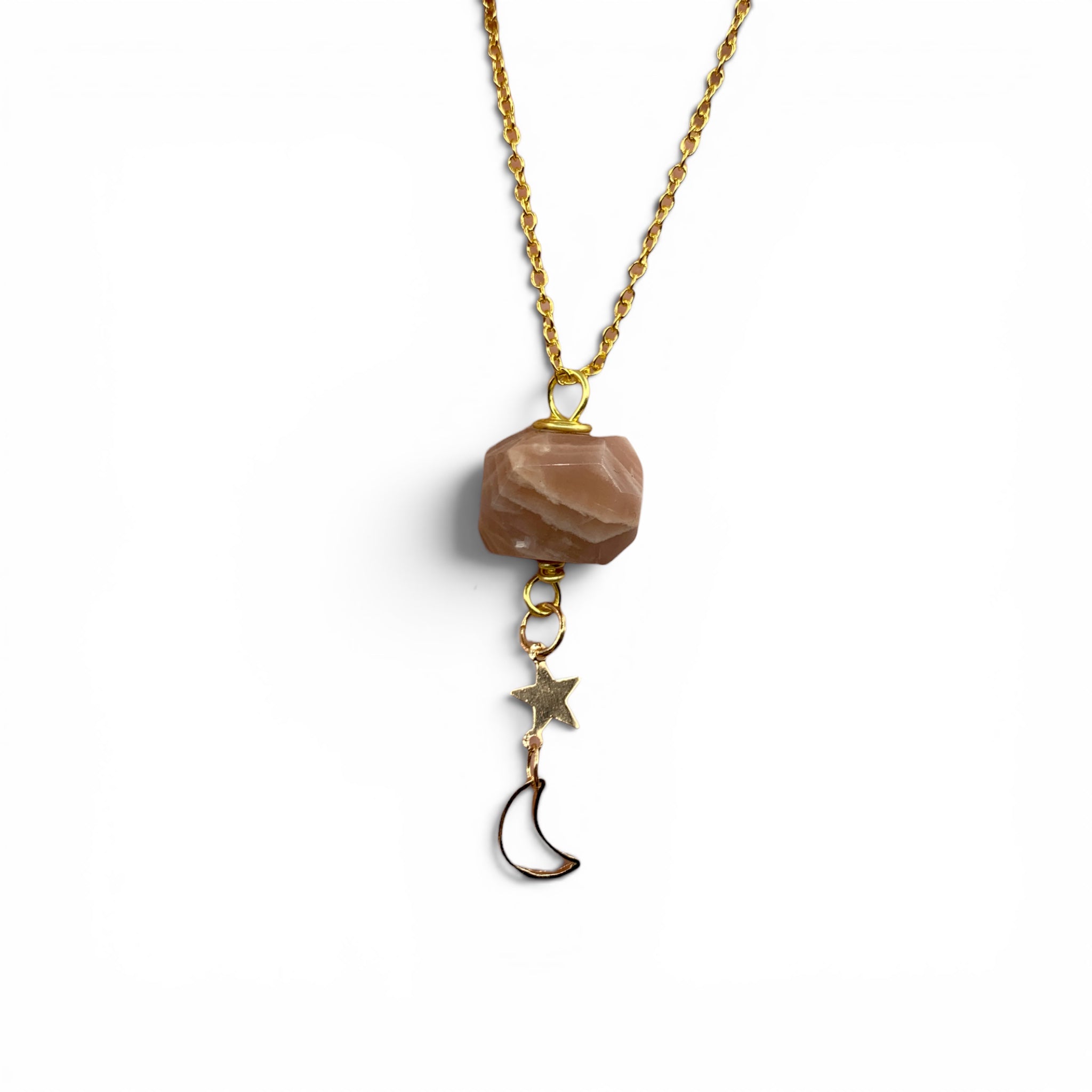 Necklace - Moonstone Earthy Celestial $25