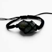 Bracelet - Labradorite Macrame Adjustable
