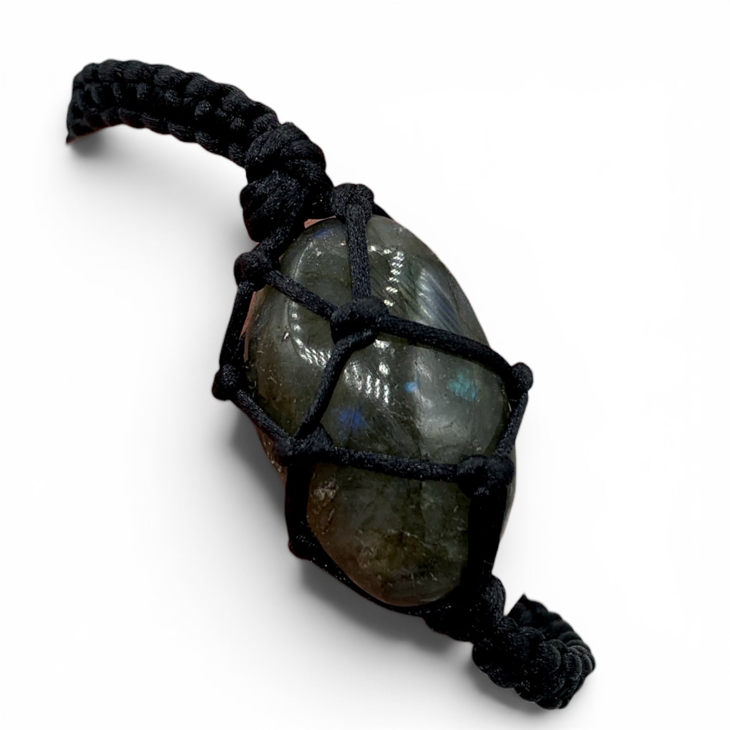 Bracelet - Labradorite Macrame Adjustable