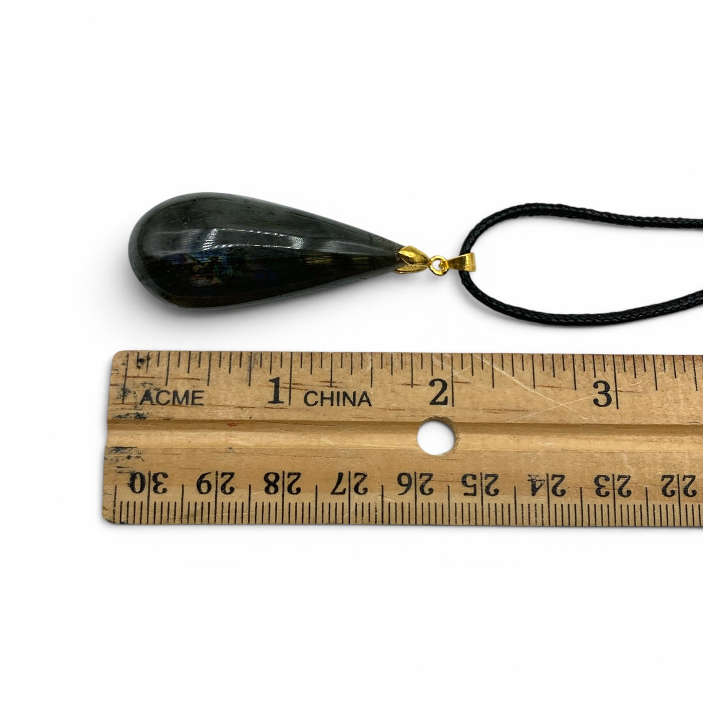 Necklace - Labradorite Teardrop $40