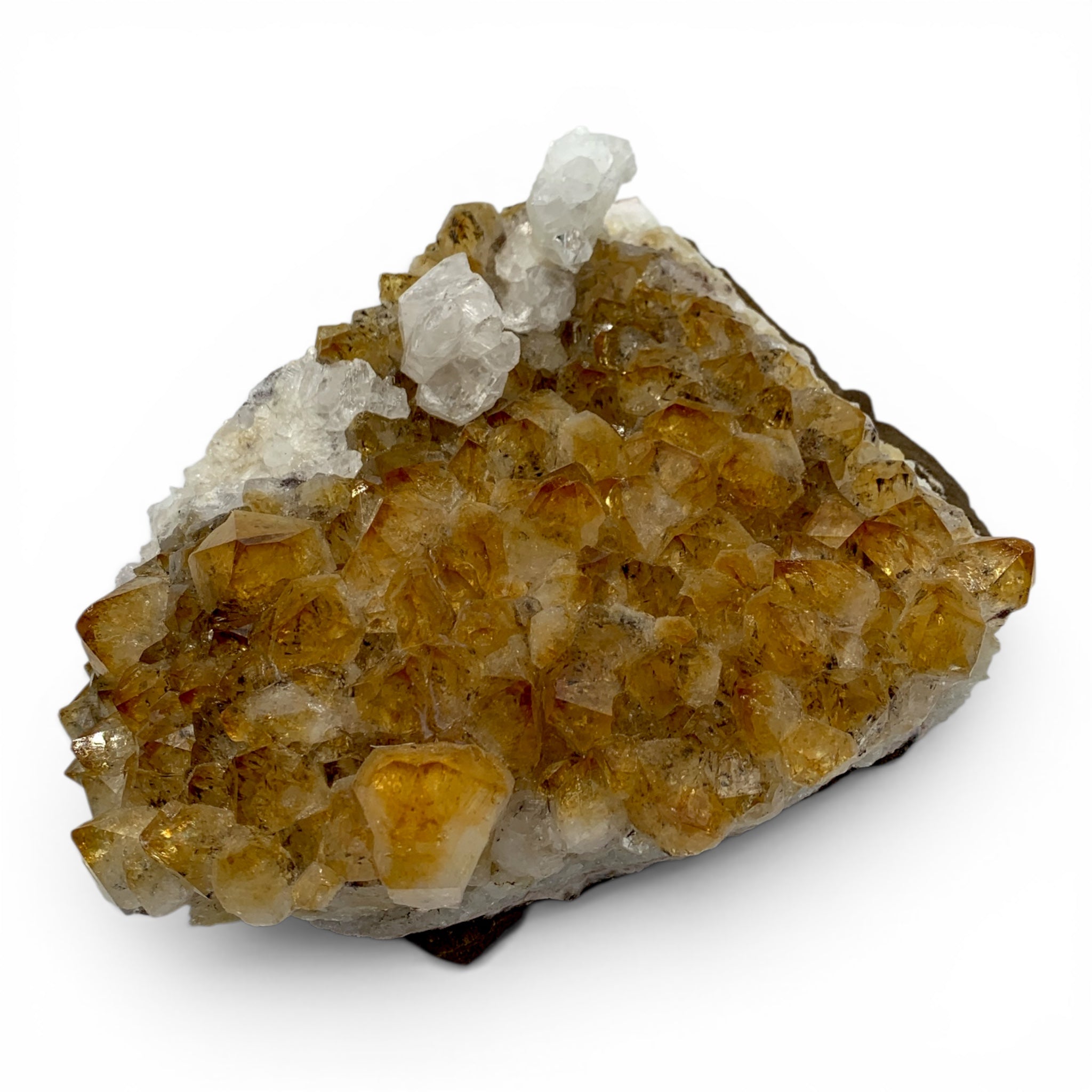 Citrine with Calcite Cluster $200