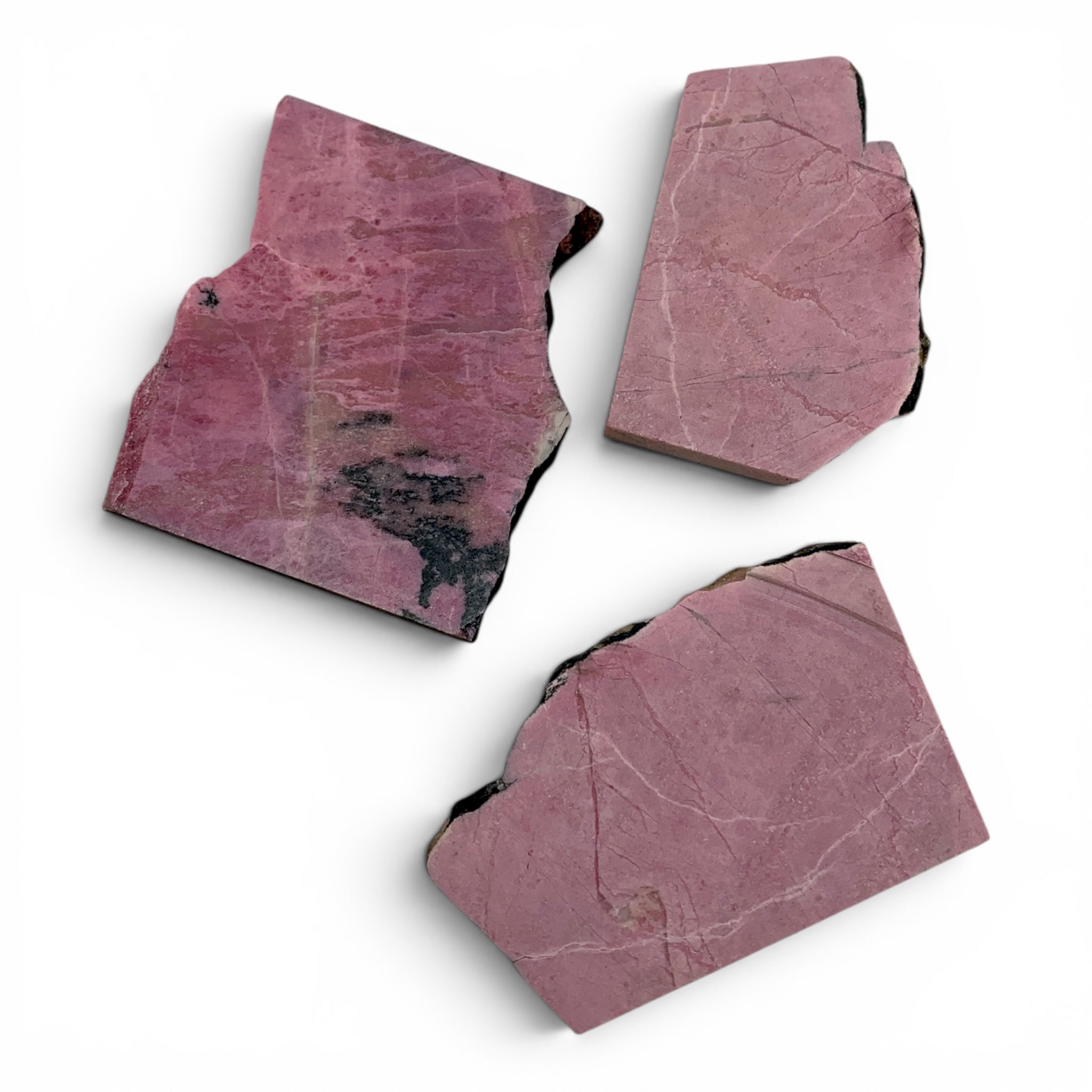 Rhodonite Raw Slice $30