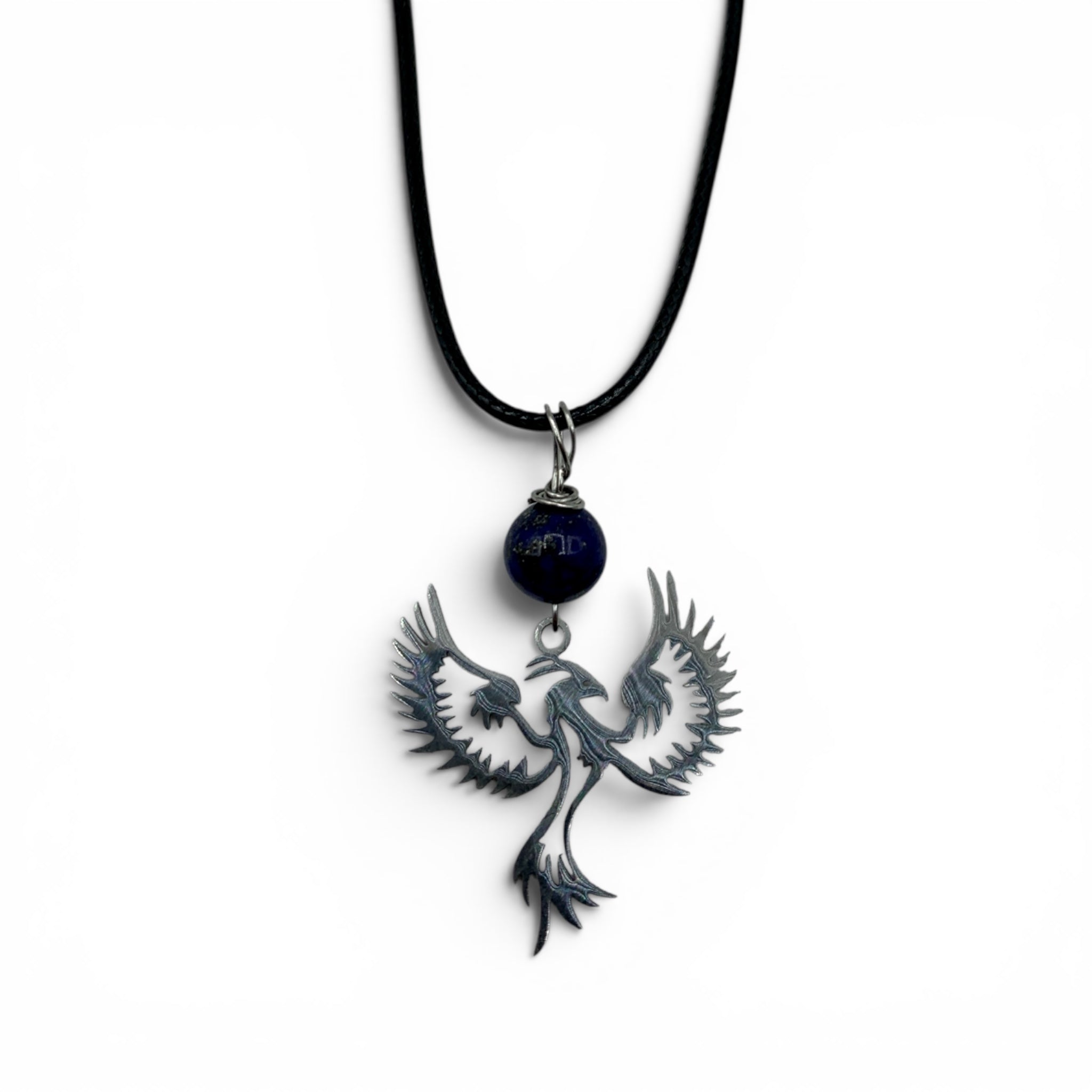 Necklace - Lapis Lazuli Phoenix Charm