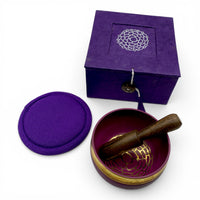 Singing Bowl - Tibetan 3" - Purple (Crown Chakra)