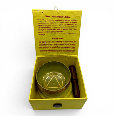 Singing Bowl - Tibetan 3" Yellow (Solar Plexus Chakra) - Happy Soul Online