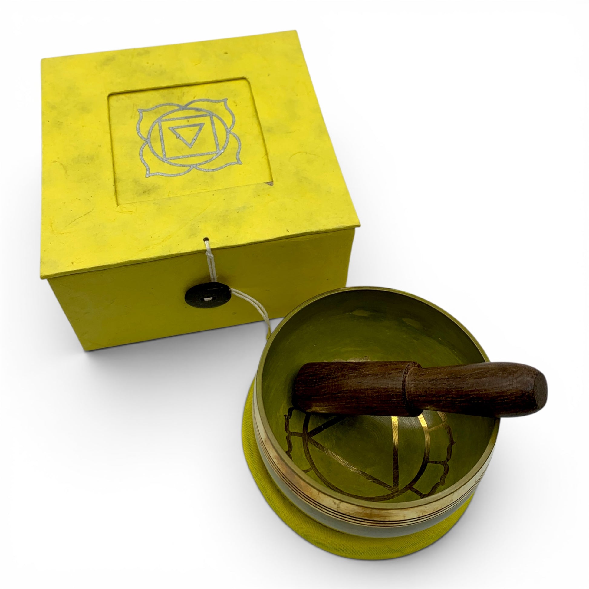 Singing Bowl - Tibetan 3" Yellow (Solar Plexus Chakra) - Happy Soul Online