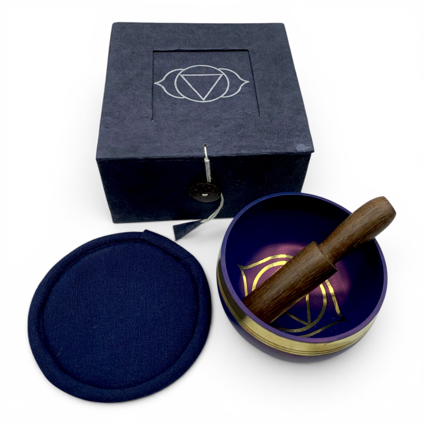 Singing Bowl - Tibetan 3" - Indigo (Third Eye Chakra) - Happy Soul Online