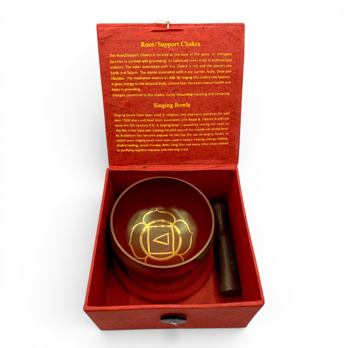 Singing Bowl - Tibetan 3" Red (Root Chakra)
